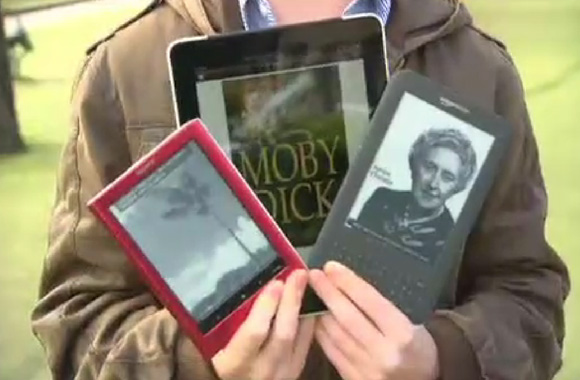 Kindle, iPad and Sony Reader