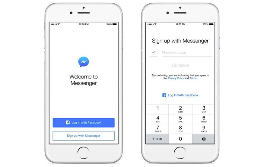 Facebook Messenger no longer requires a Facebook account