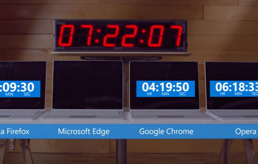 Microsoft takes a swipe at Chrome over notebook battery drain
