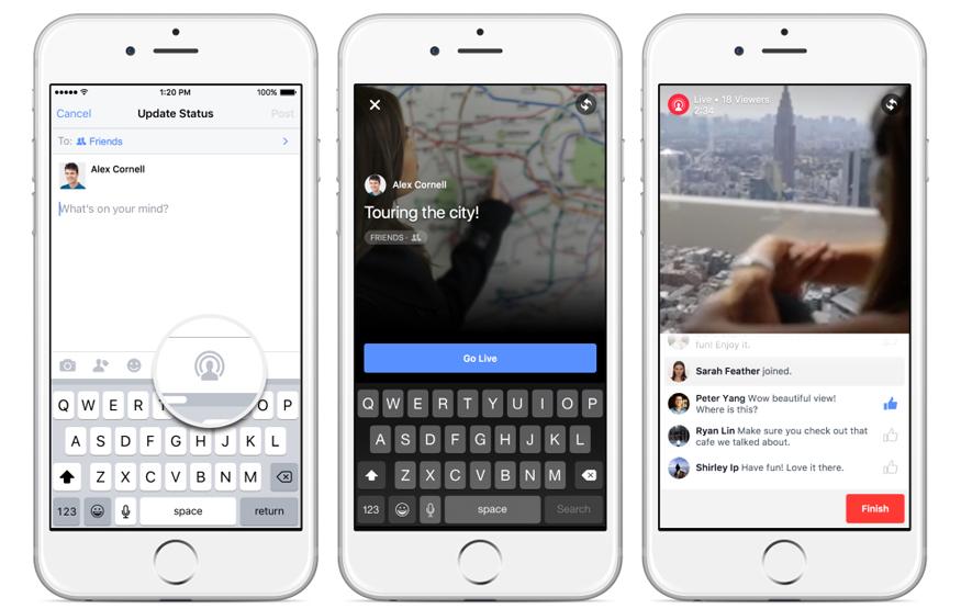 Facebook Live Video takes on Periscope