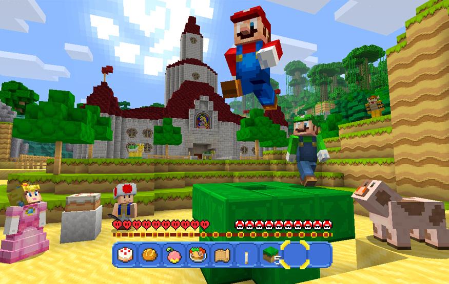 Mario meets Minecraft in free Wii U mash-up