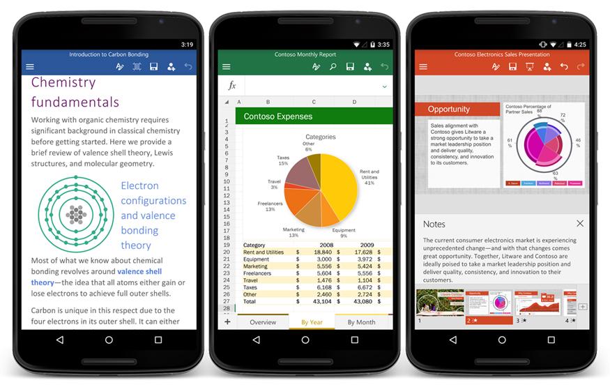 Office for Android phones available now as a free download