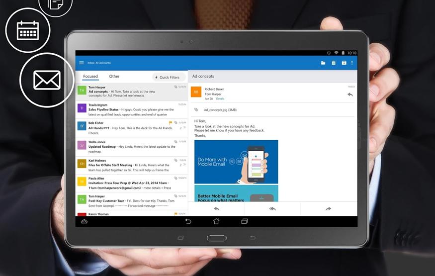 Microsoft launches Outlook for iOS and Android