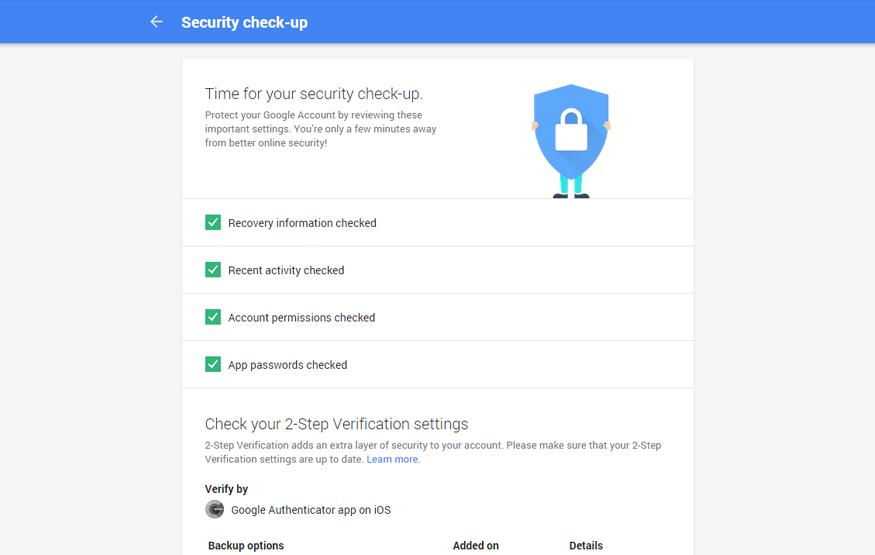 Check your Google security settings for a bonus 2GB of cloud storage