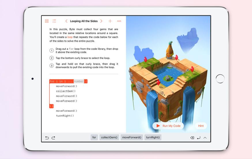 Apple wants to teach kids to code with an iPad app called Swift Playgrounds...
