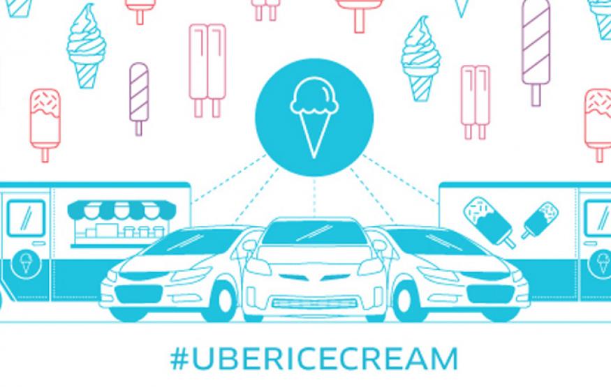 PSA: Uber delivering ice cream to your door today