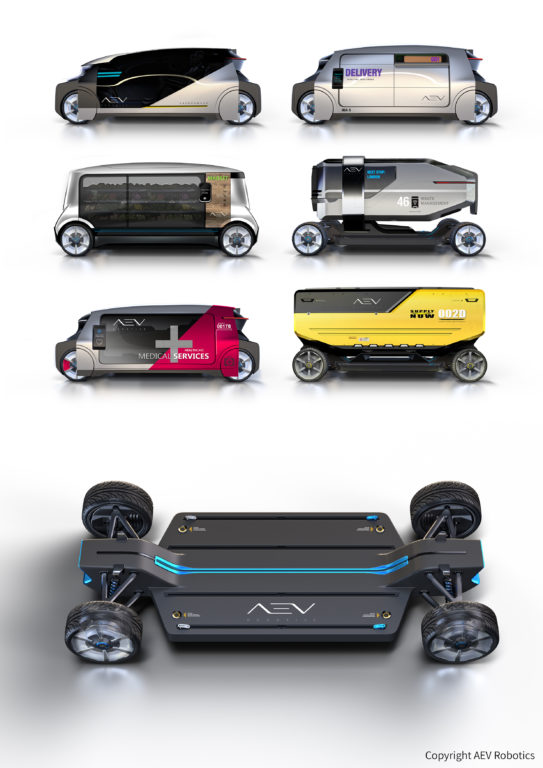 Australian company AEV Robotics announces a modular electric vehicle