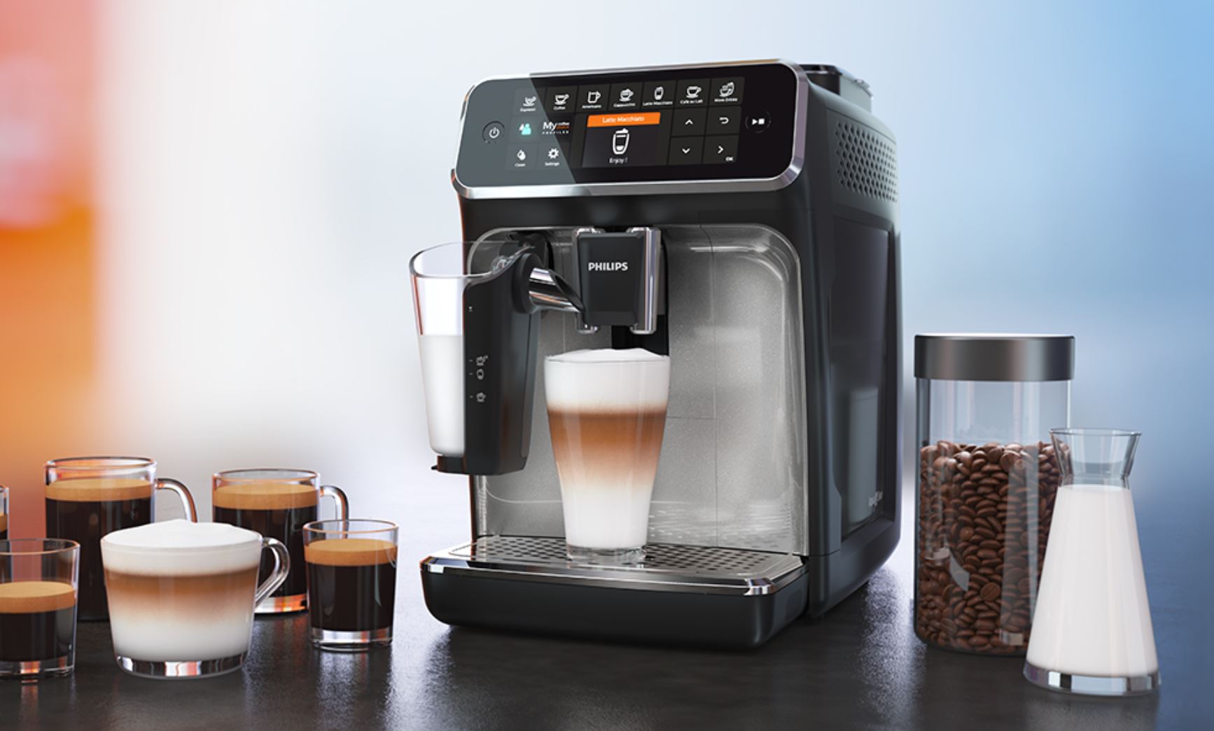 Philips 4300 LatteGo for good coffee at home (coffee review)