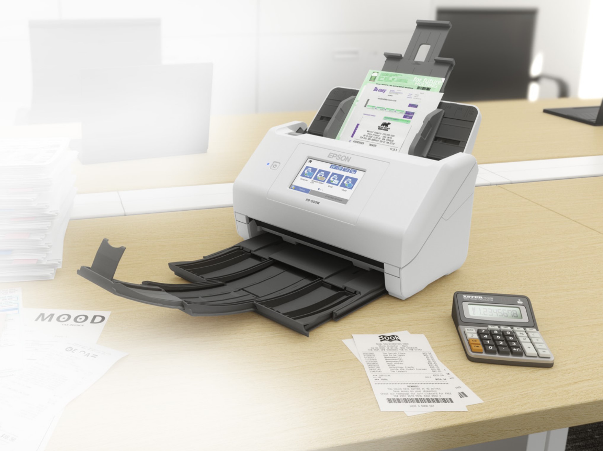 Epson RapidReceipt RR600W – scan your receipts in a flash