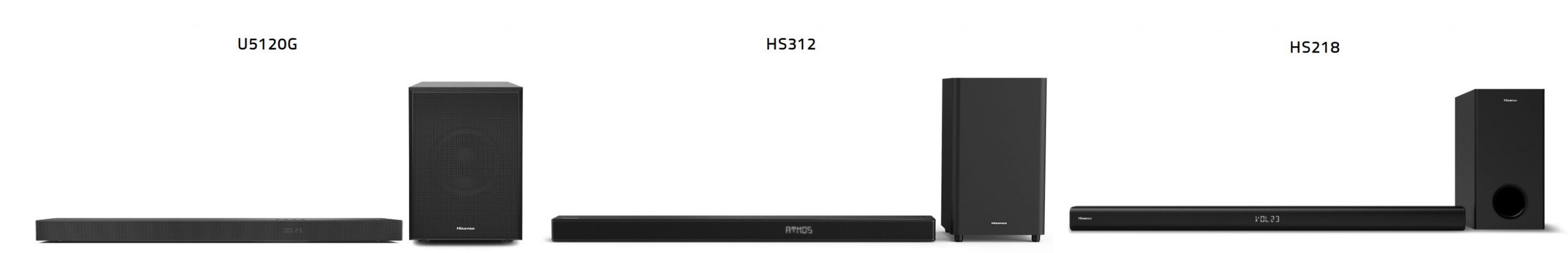 Hisense 2022 soundbar range