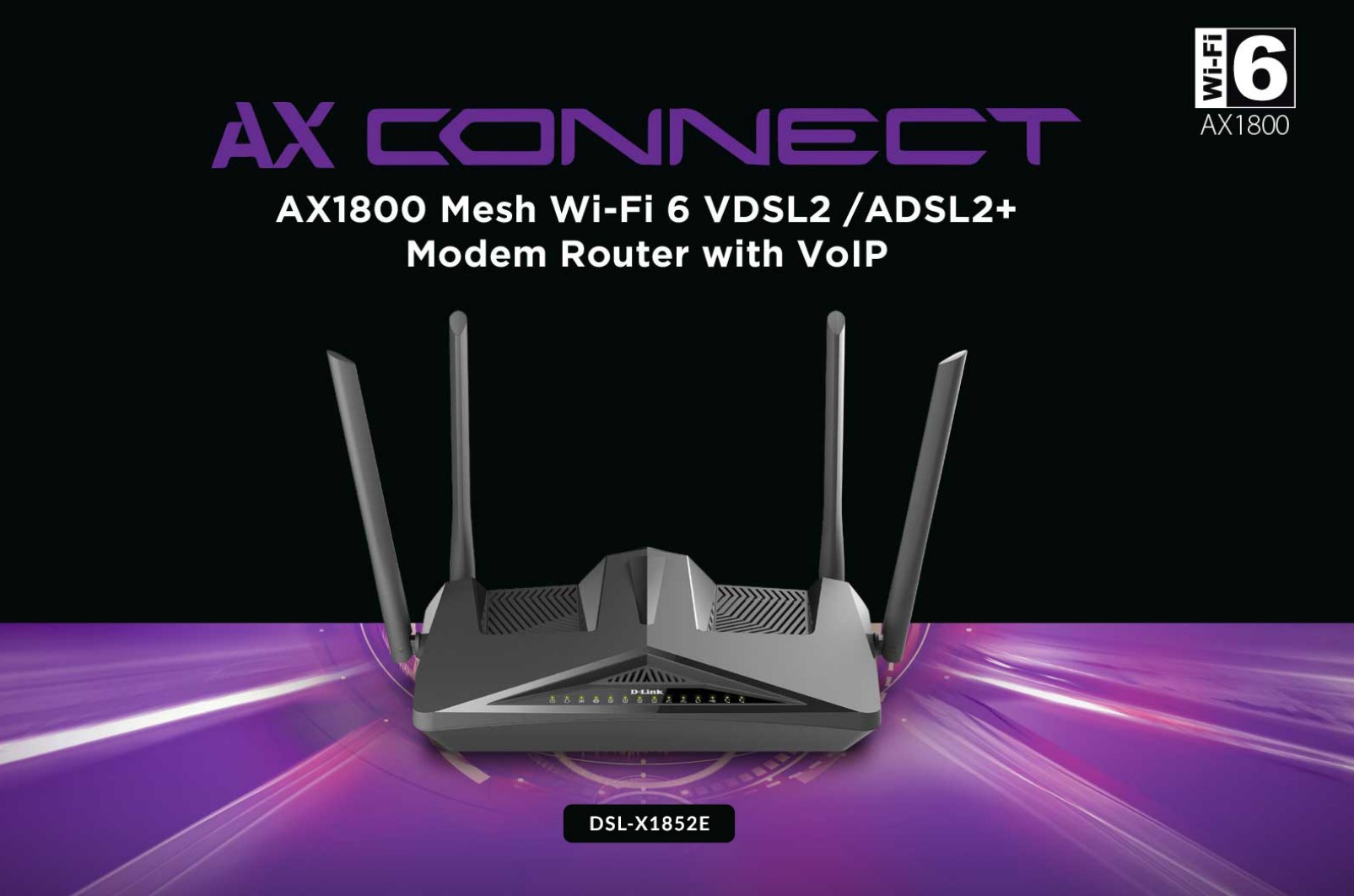 D-Link DSL-X1852E AX1800 DSL router (DLink network review)