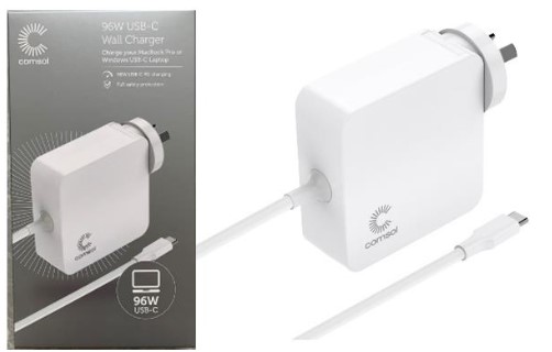RECALL: Comsol 96W USB-C Charger WCC96WH