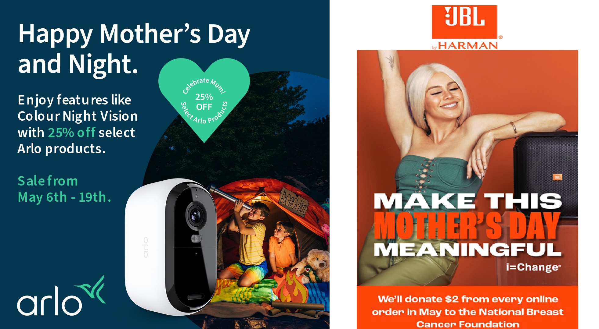 Mum’s Day Gift Guide 2024 with Arlo and JBL (security AV)