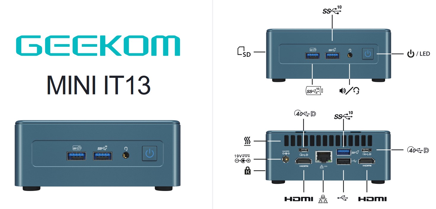 GEEKOM Mini IT13 PC
