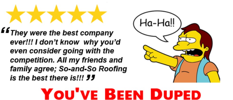 Fake reviews