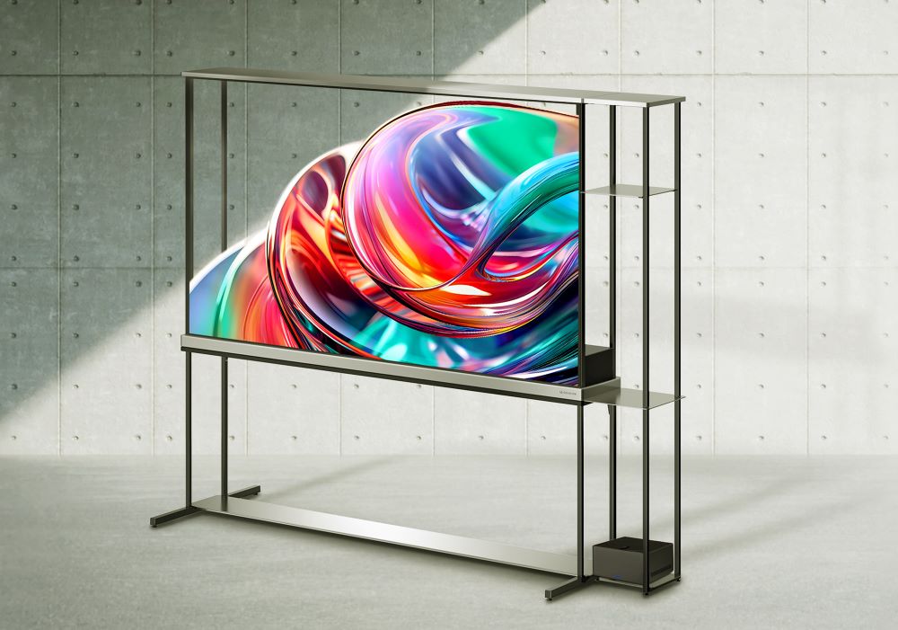 Transparent Wireless 4K OLED TV