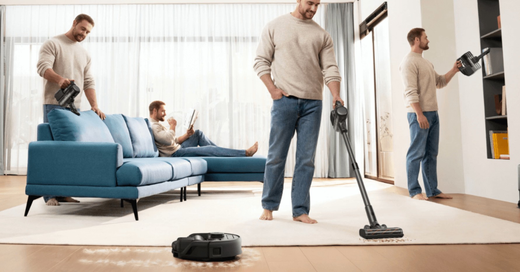 Eufy 3-in-1 E20 robot, stick and handheld vacuum (cleaning review)