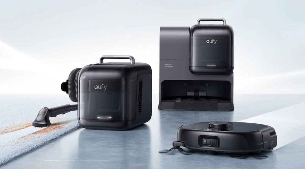 eufy Omni E28 robot vacuum/mop and hand-held portable deep cleaner redefines robovacs (first look)
